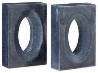 Demi Black Bookends, 2-Piece Set