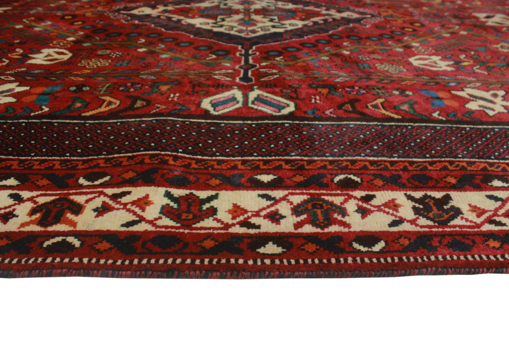 Fine Vintage Distressed Femi Red Rug