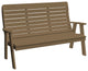 Poly Winston Garden Bench, Weathered Wood, 5 Foot