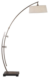 Uttermost Calogero Bronze Arc Floor Lamp