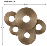 Uttermost Ahmet Gold Rings Wall Decor