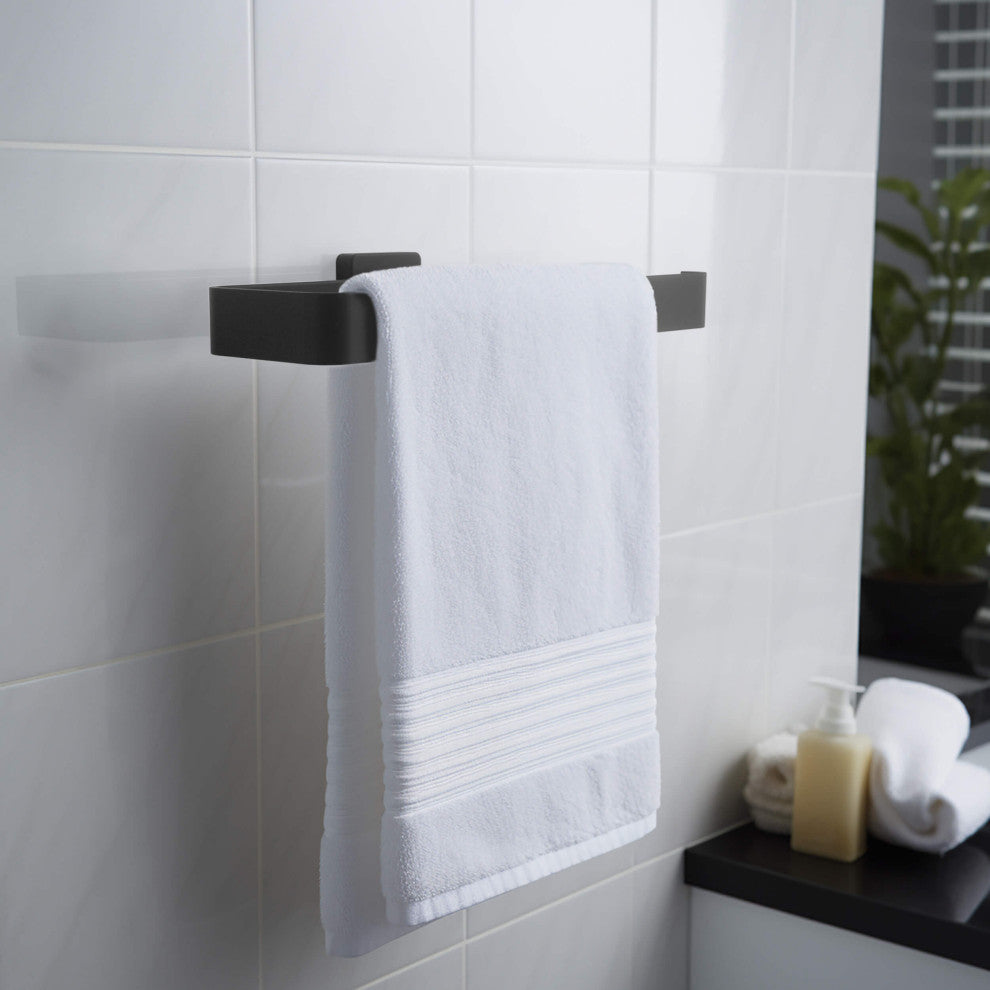 Blaze 2 Piece Bathroom Hardware Set, Matte Black