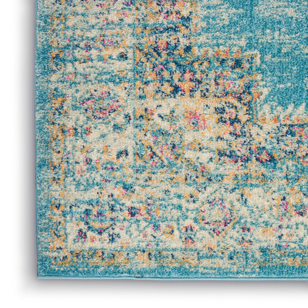 Nourison Passion 9' x 12' Light Blue Bohemian Indoor Area Rug