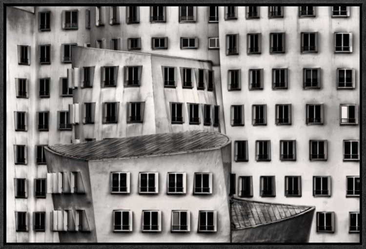"Windows" Framed Canvas Giclee by Dennis Mohrmann, 23x16"