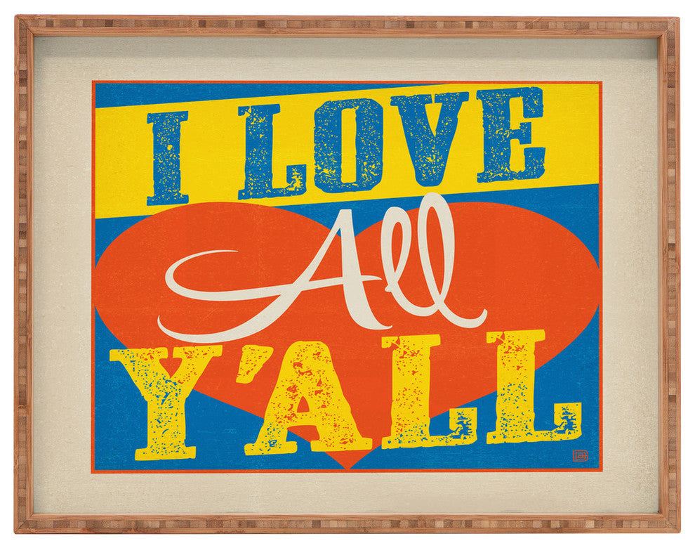 Anderson Design Group I Love All Yall Rectangular Tray