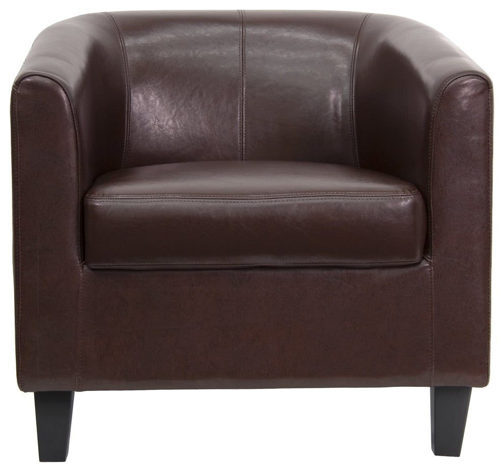 Brown Leather Lounge Chair