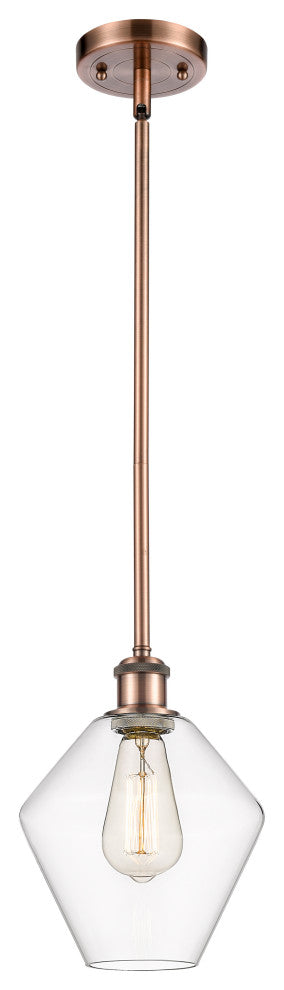 Innovations 516-1S-AC-G652-8-LED 1-Light Mini Pendant, Antique Copper