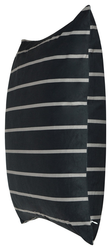 Dann Foley Square Fleece Cushion Striped Upholstery
