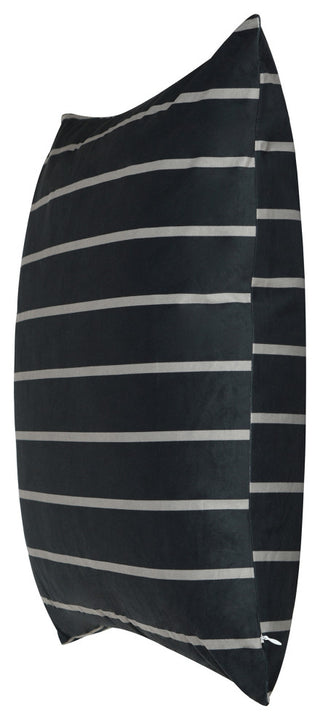 Dann Foley Square Fleece Cushion Striped Upholstery