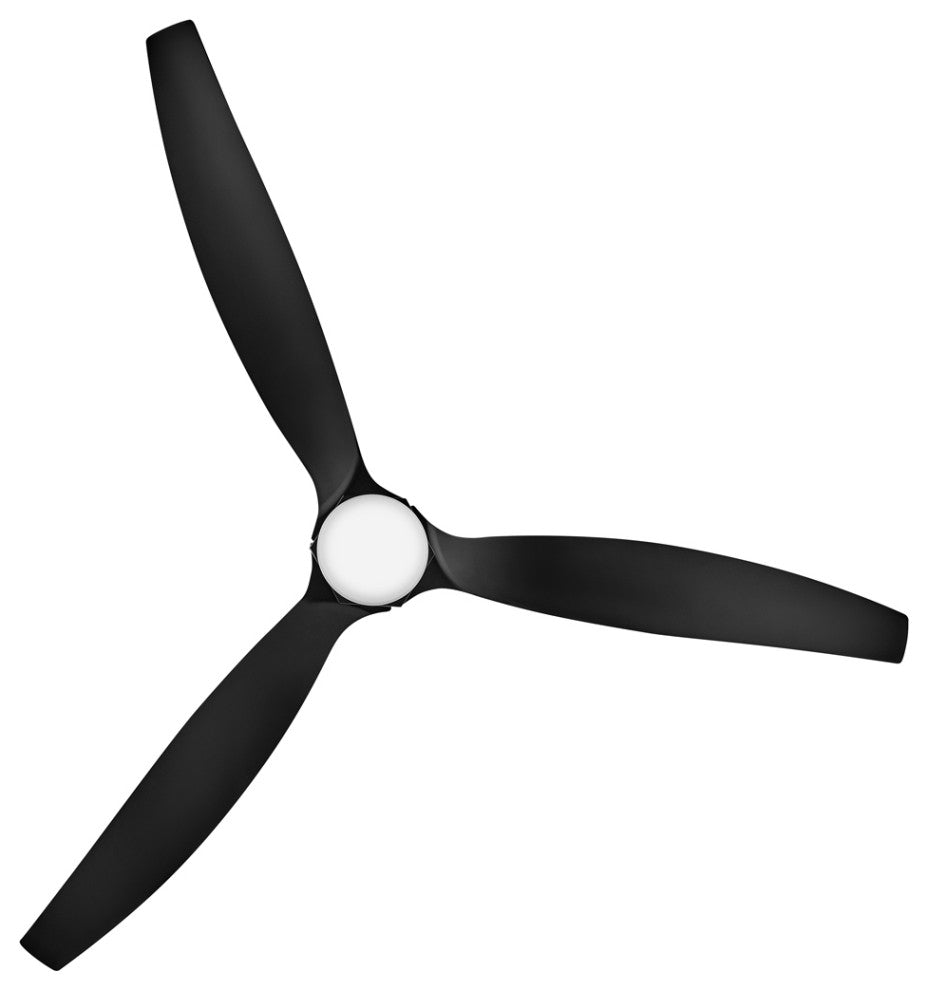Hinkley Facet LED Ceiling Fan, Matte Black, 60"
