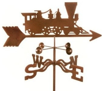 Train Weathervane With Post Mount