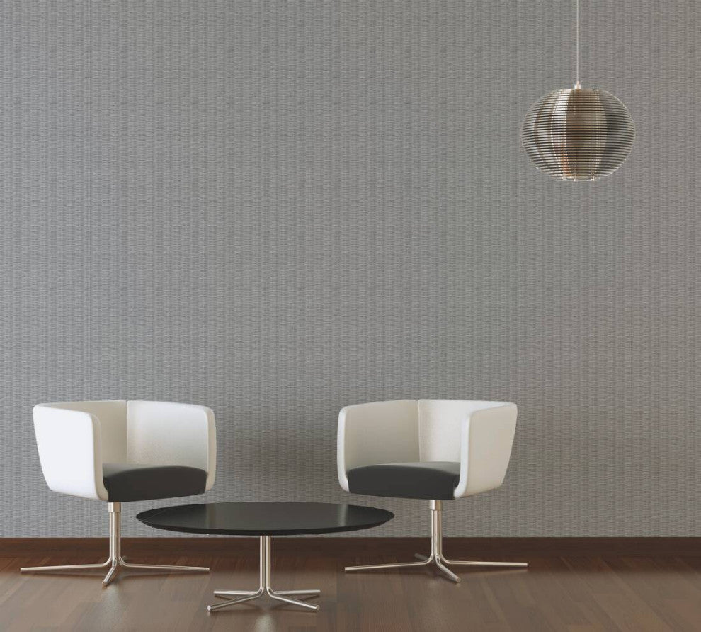 Sample, Cottage Textured Wallpaper Featuring Woven Wood, 373932