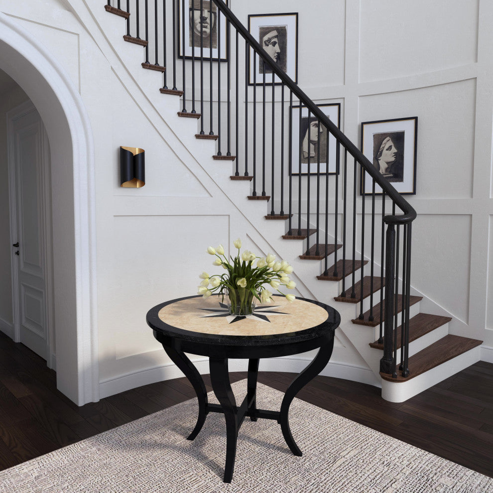 Clarissandra Stone Top Foyer Table