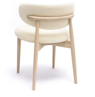 Zinea Performance Textured Velvet Dining Chair, Cream