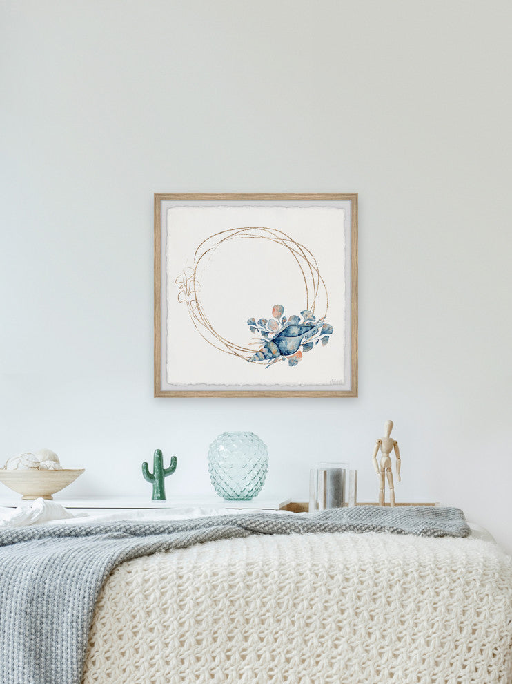 "I Found a Seashell" Framed Painting Print, 12x12