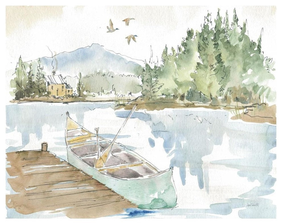 "Lakehouse I" Digital Paper Print by Anne Tavoletti, 26"x22"