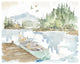 "Lakehouse I" Digital Paper Print by Anne Tavoletti, 26"x22"