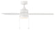 Atlantis Indoor/Outdoor 3-Blade Pull Chain Ceiling Fan 52" Matte White With Kit