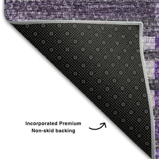 Premium Machine Washable Mayfield AMF687 Purple 9' x 12' Rug