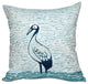 Bird Watch, Animal Print Pillow, Aqua, 18"x18"
