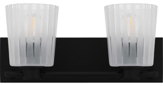 Quoizel RAY8616 Gray 2 Light 16"W Vanity Light - Matte Black