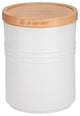 Le Creuset Stoneware Medium Storage Jar With Wooden Lid, Cotton