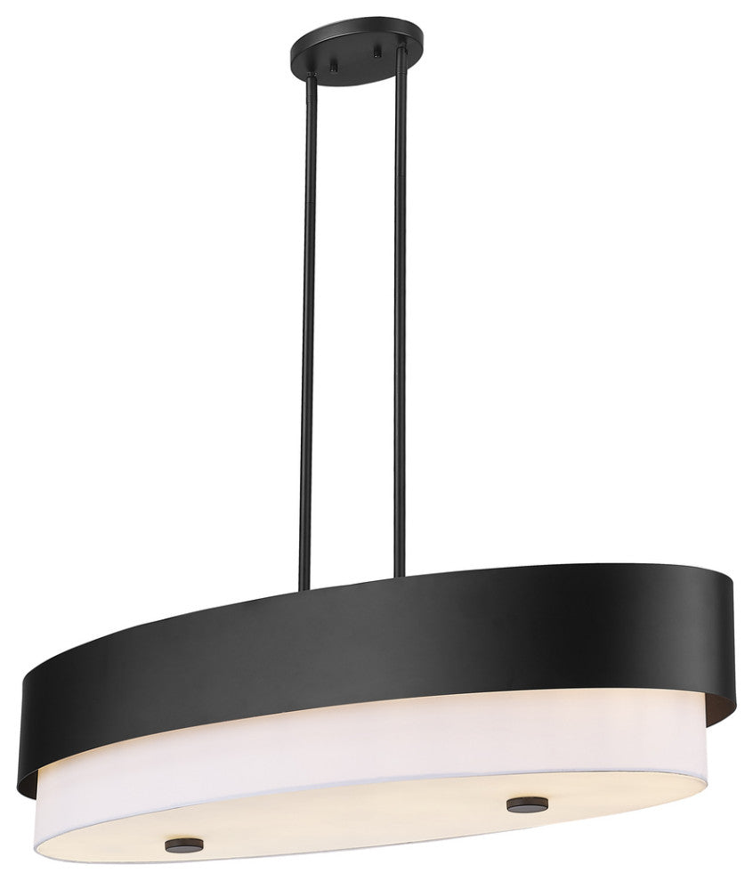Z-LITE 5-Light Island, Matte Black