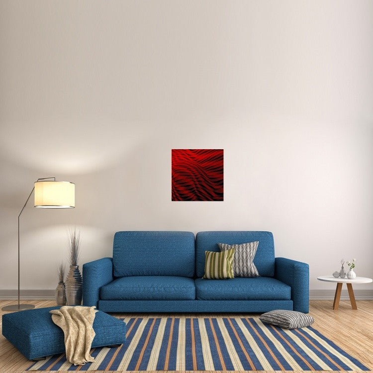 "Woven Wave" Stretched Canvas Giclee by Gilbert Claes, 24x24"
