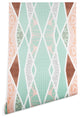 Deny Designs Marta Barragan Camarasa Abstract Texture Wallpaper, Green, 2'x10'