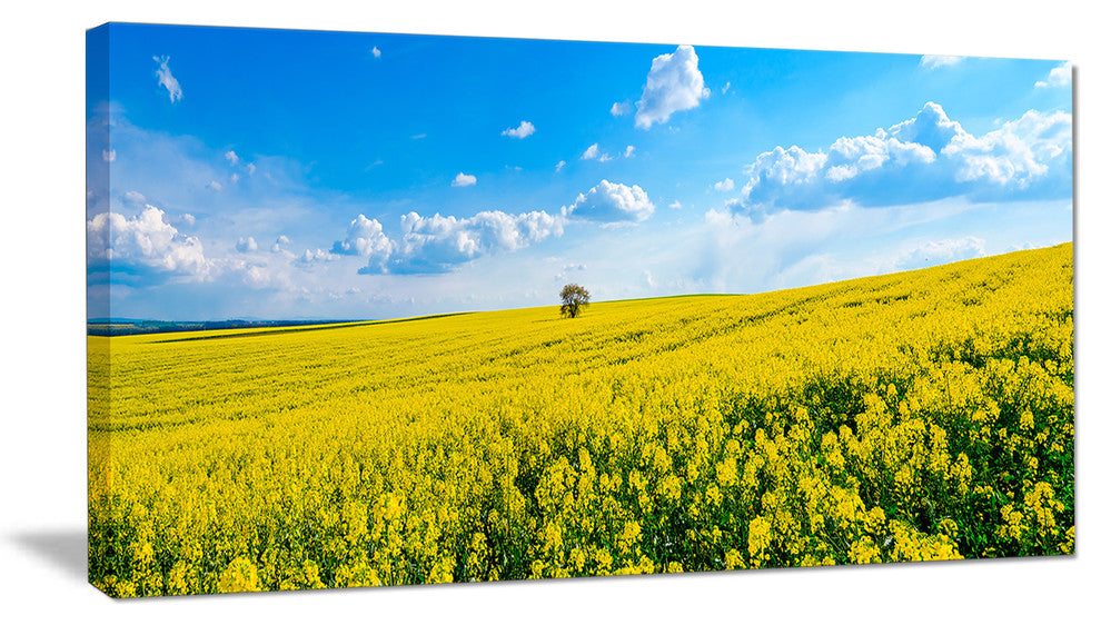 "Lone Tree in Blooming Cozla Park" Landscape Wall Art, 40"x20"