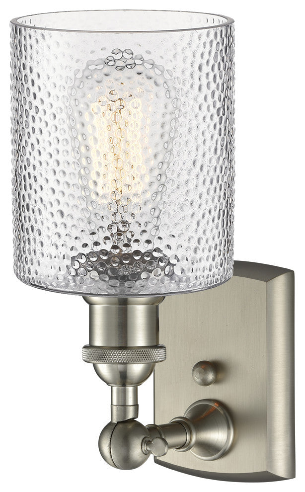 Cobbleskill 4-Light LED Sconce, Brushed Satin Nickel, Glass: Clear