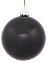 Vickerman 2.4" Black Shiny Ball Ornament, 24 per Bag
