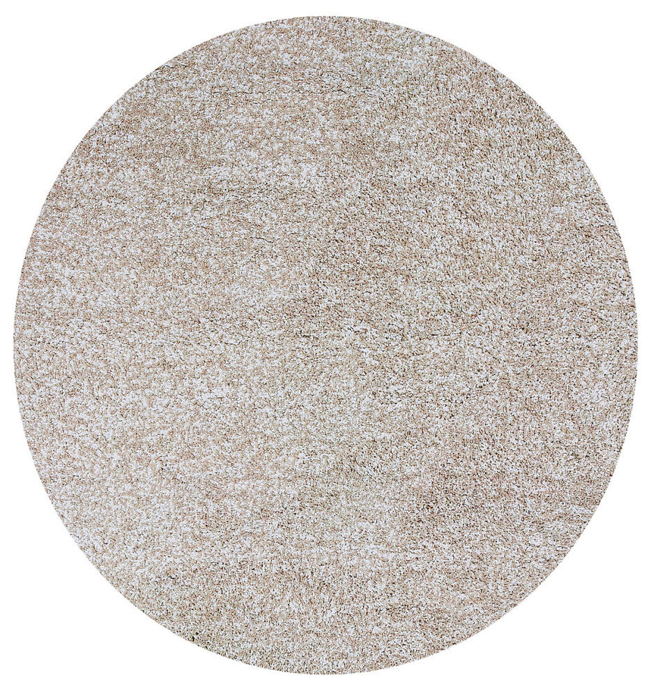 KAS Bliss 1580 Ivory Heather Shag Area Rug, 8' x 11'