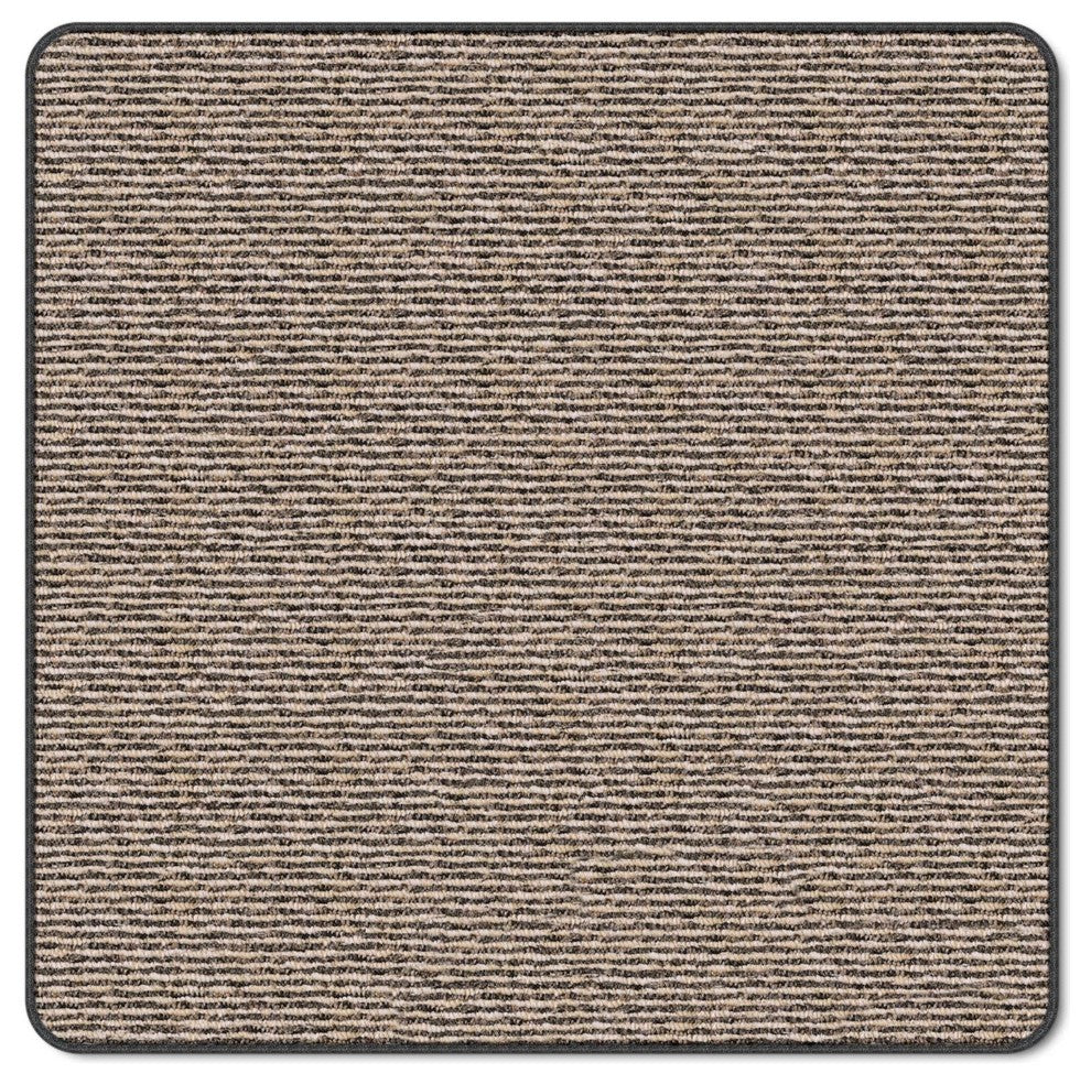 Skid-Resistant Area Rug Black Ripple, 8'x12'