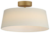 Maxim 10330OF Paramount 16"W Semi-Flush Drum Ceiling Fixture - Natural Aged