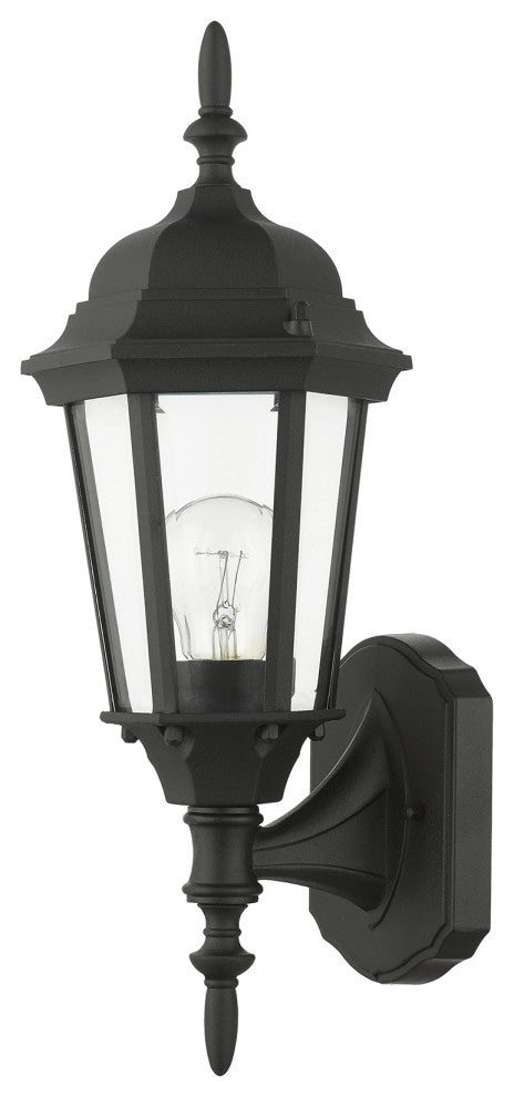Textured Black Traditional, Historical, Outdoor Wall Lantern