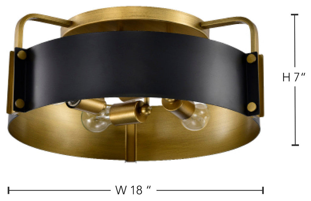 Altos 4 Light 18" Semi Flush