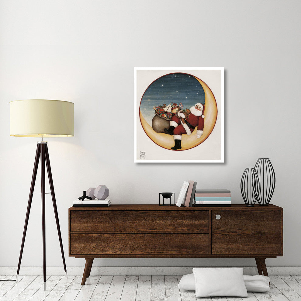 "Merry Lil Santa" Digital Paper Print by David Carter Brown, 36"x38"