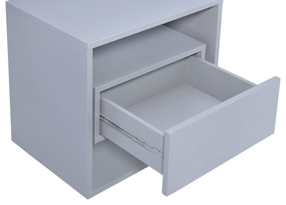 Cestino Nightstand, Gray