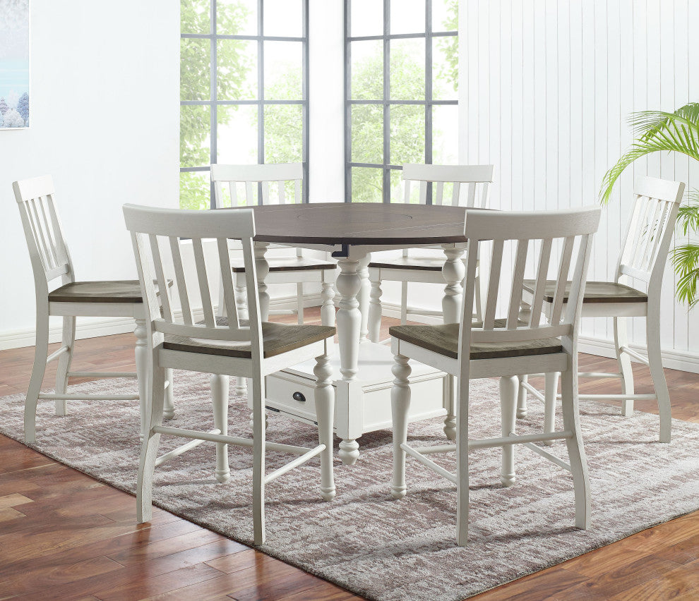 Joanna 7-Piece Counter Height Dining Set