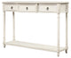 TATEUS 51inch Rustic Chic Console Table With Drawers for Living Room, Antique White