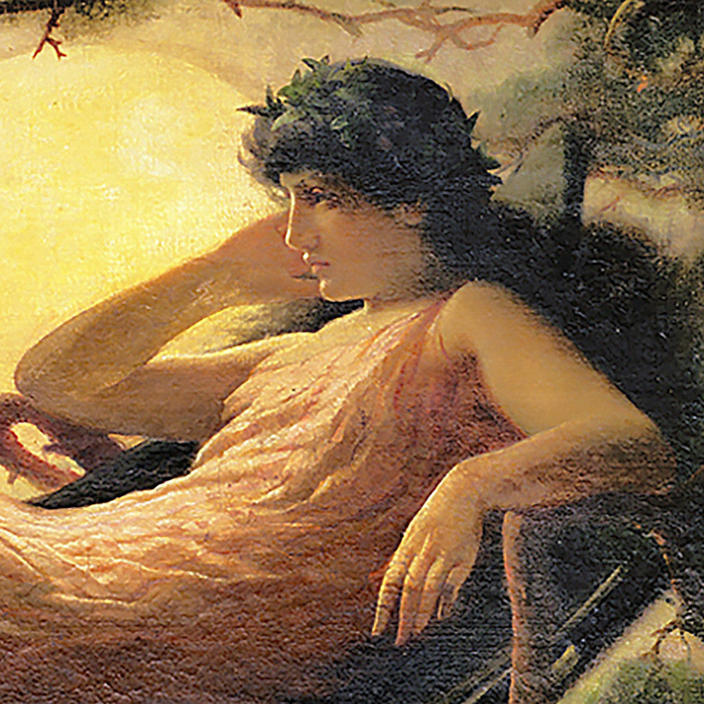 "The Night Raven Sings" Stretched Canvas Replica, 46"x32"