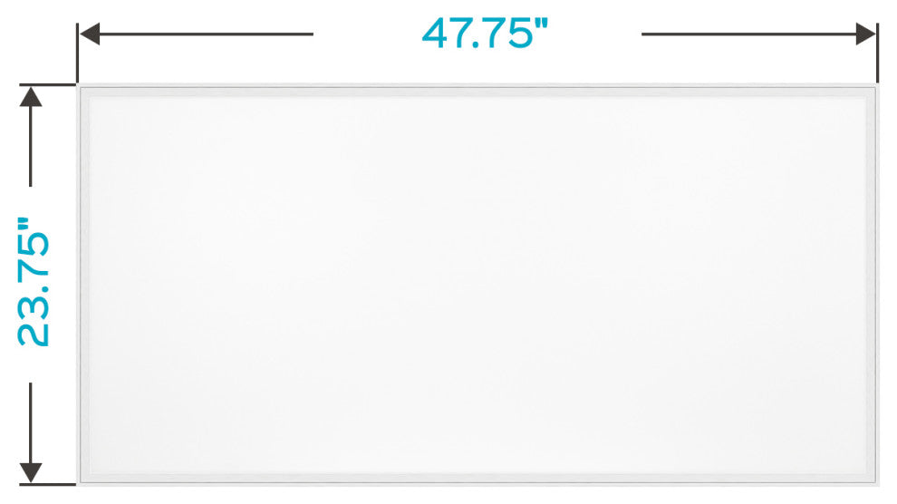 2x4 FT LED Light Panel 72W 4000K Cool White 8250lm 4-Pack