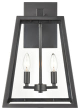 Grant Collection 2 Light 11" Outdoor Wall Sconce, Powder Coat Black