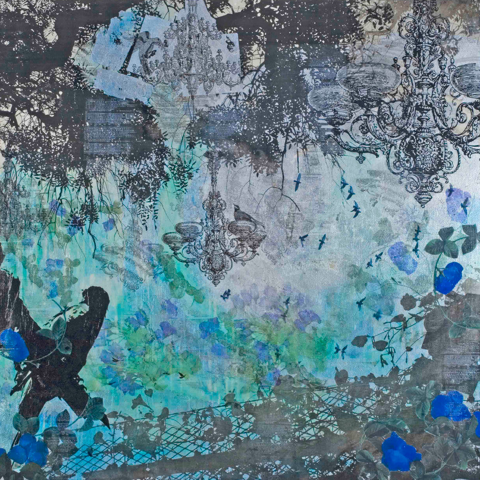 "Tree of Light" Painting Print on Canvas by Tracy Silva Barbosa