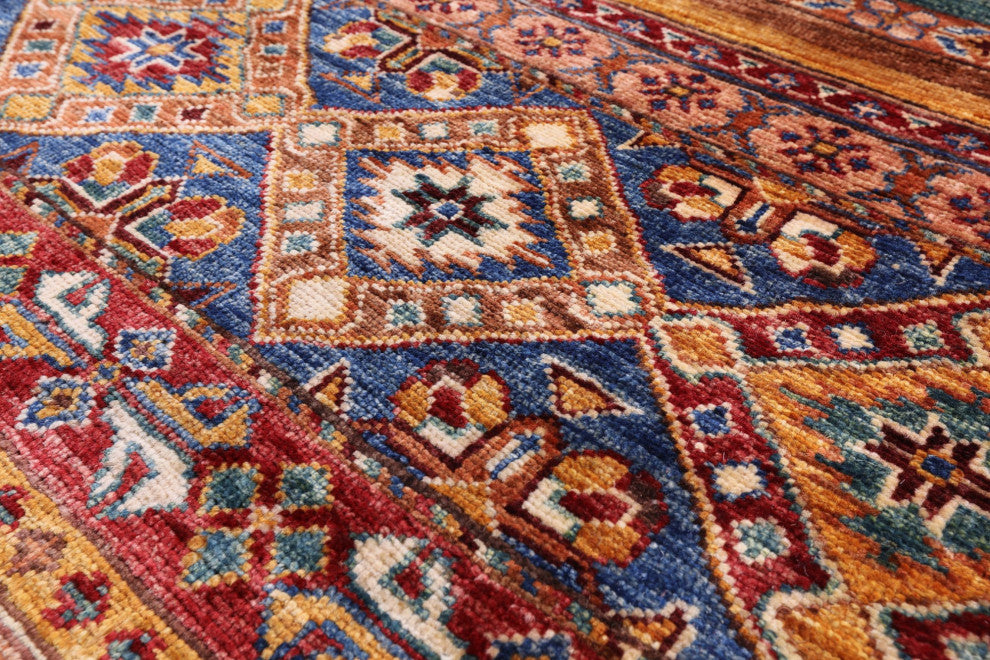 5' 7" X 8' 0" Khorjin Super Kazak Hand Knotted Rug Q5822