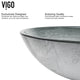 Giovanni 17"L x 17"W Glass Vessel Sink and Niko 11"H Faucet Set