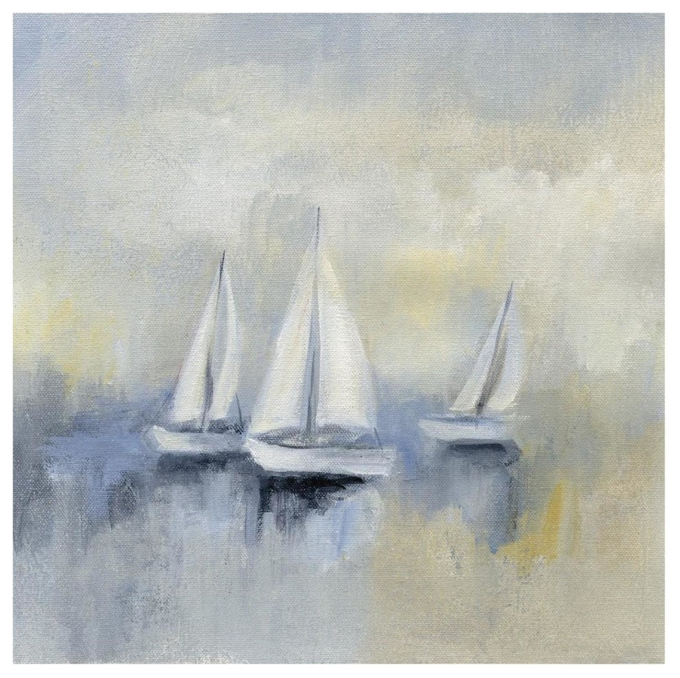 "Morning Sail II" Digital Paper Print by Silvia Vassileva, 42"x42"