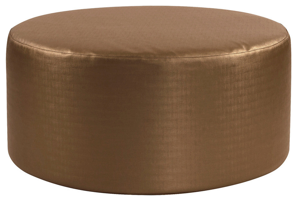 Howard Elliott Luxe Bronze Universal 36" Round Ottoman
