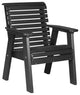 Poly Plain Bench, Black, 2 Foot